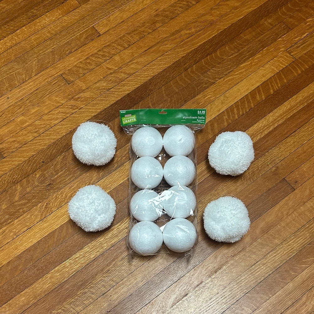 White Holiday Ornaments Set